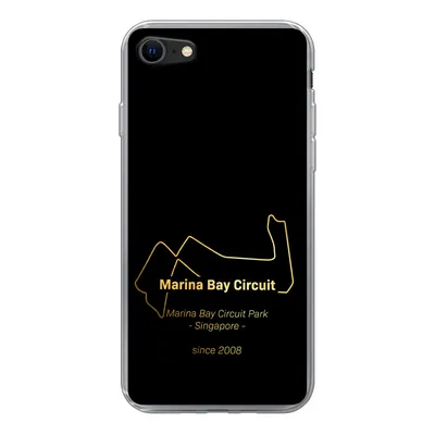 Produktbild von MuchoWow® Handyhülle Schutzhülle Hülle für iPhone SE 2022 Singapur - Formel 1 - Rennstrecke Silikon Softcase Handy Hülle - Schutzhülle
