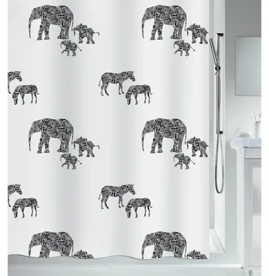 Produktbild von Spirella 7610583191489, Abbildung, Ring, Polyester, Schwarz, Weiß, 30 °C, 1800 mm