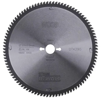 DEWALT Kreissägeblatt DT4290-QZ 305x30 mm, 96 Zähne