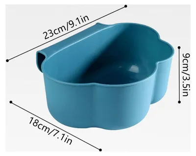 Produktbild von 2 Stück Küchenabfalleimer für Wickeltisch-Organizer, hängende Abfallbehälter für Küchenschranktüren, Auffangschale für Küchenabfälle (Weiß)