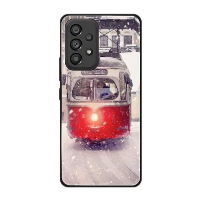 Produktbild von König Design Hülle kompatibel mit Samsung Galaxy A53 5G Kunststoff Soft Handyhülle - Handy Case Straßenbahn