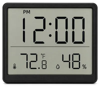 Digitales LCD-Thermo-Hygrometer mit Alarm, Temperatur & Feuchte