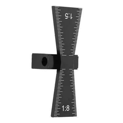 Obrázok produktu pre Nástroj na značenie vtáčieho chvosta pre spracovanie dreva so stupnicou 1:5/1:8