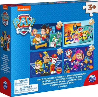 Image de SPIN Psi Patrol puzzle drewniane 4w1 6040049