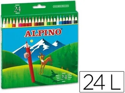 Image de Crayons de couleur en bois, 17,5 cm, lot de 24