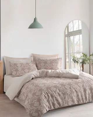 Produktbild von L'Essentiel Linge de Maison, Pure - Brown, Braun, Doppel-Bettbezug-Set (DE), 70 % BAUMWOLLE / 30 % POLYESTER, 200 x 200 cm