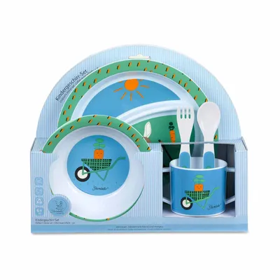 Produktbild von Sterntaler 6802106, Toddler dinner set, Blau, Mehrfarbig, Polypropylen (PP), Junge, 0,5 Jahr(e)