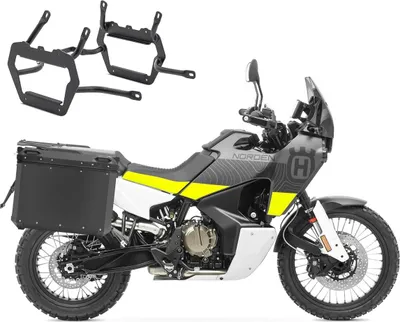 Immagine prodotto di Valigia + portapacchi in alluminio per Husqvarna Norden 901 21-25 QP48 nero