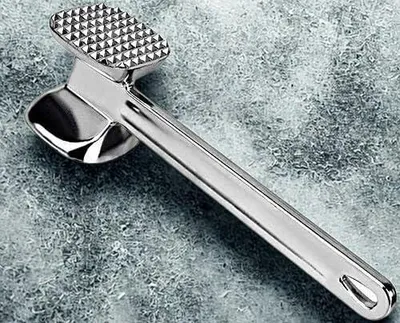 Aluminium-Fleischklopfer, doppelseitig, 22,5 cm, für Steak & Hähnchen