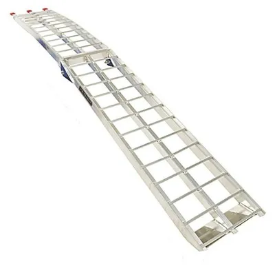 Obrázek produktu pro Skládací hliníková rampa ALR002 pro přívěs 221 cm 340 kg s popruhem