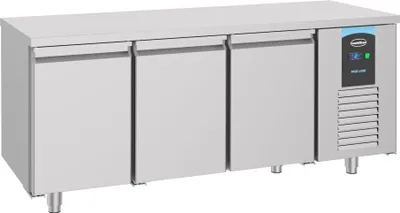 Immagine prodotto di Banco refrigerato Combisteel con 3 ante e 2 ripiani in acciaio inox, 1865x700x850 mm