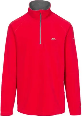 Produktbild von Trespass Blackford Mikrofleece Fleecejacke Rot XS Anti-Pilling 1/2 Reißverschluss