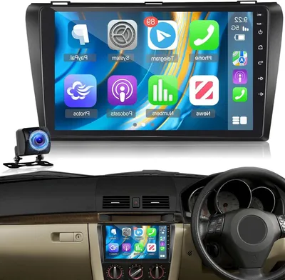 Image de Autoradio pour Mazda 3 - Système multimédia Android - Système de navigation - Autoradio