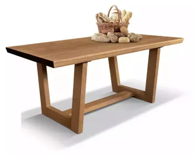 Productafbeelding van Eettafel, keukentafel, bruine eettafels, houten eettafel, moderne stijl, bruin