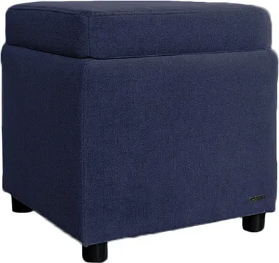Produktbild von KAWOLA Hocker mit Stauraum IDA Stoff dunkelblau