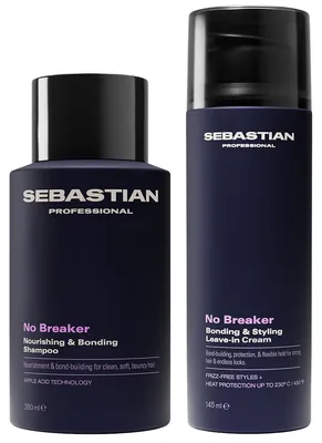 Productafbeelding van Sebastian - No.Breaker Shampoo & Leave-In Creme - Voordeelset voor Breekbaar Haar, AI-gegenereerde afbeelding