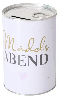 Produktbild von Spardose Mädelsabend 8,5 x 12,3 cm