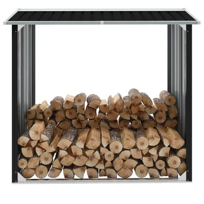 Immagine prodotto di Vidaxl Brennholzschuppen 172x91x154 cm zincato Stahl -Anthrazit