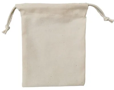Produktbild von Einfarbiger Baumwoll-Aufbewahrungsbeutel mit Kordelzug, 15 x 20 cm, ideal für Zuhause und unterwegs.