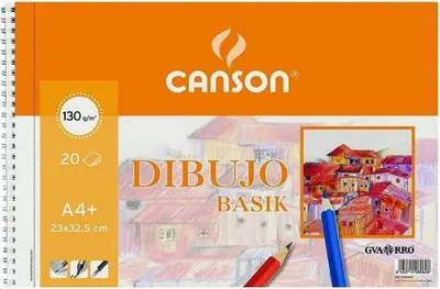 Produktbild von Canson 726453 Zeichenblock A4, 20 Blätter 130 g A4, microperforiert