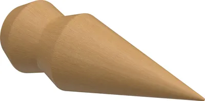 Produktbild von Interdeco Endstücke / Zierabschlüsse für Gardinenstangen mit 16 mm Ø Buche, Typ Doman (Doppelkegel), Pack. 2 Stück