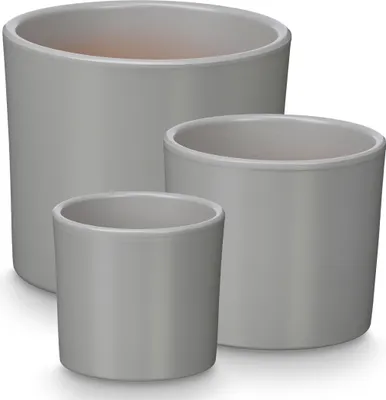 Produktbild von Blumentöpfe aus Keramik, 3 Stück, Ø 14, 17, 22 cm