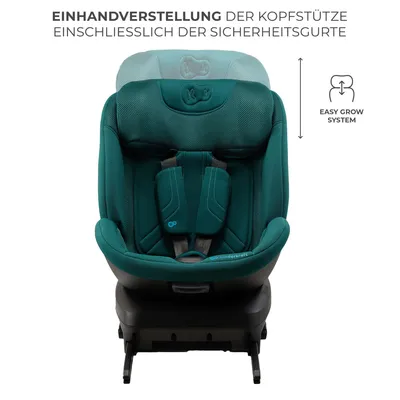 Obrázok produktu pre Kinderkraft XPEDITION 3 i-Size - Autosedačka 40-150 cm - Otočná o 360° - RWF do 22 kg - Systémy SPS+ a H-GUARD+ - Ergonomická - Priedušná - Zelená