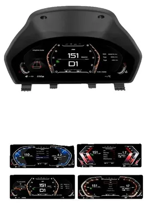 Produktbild von Digitales LCD-Dashboard-Anzeigepanel, hohe Auflösung, einfache Installation, BM003
