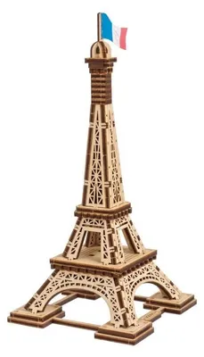 Image de Puzzle 3D, Tour Eiffel, Ugears, bois, 50 pièces