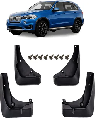 Produktbild von Schmutzfänger 4er-Set mit Befestigungssatz - passend für BMW X5 F15 2013-2018