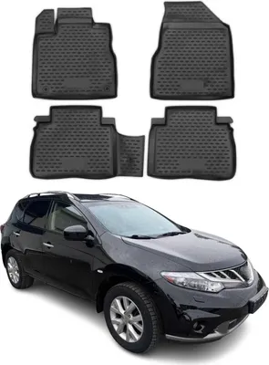 Produktbild von OMAC Gummimatten Fußmatten für Nissan Murano 2009-2014 TPE Automatten Schwarz 4x