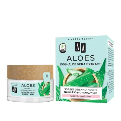Zdjęcie produktu dla Aloes 100% Sorbet Do Twarzy 50Ml Nawilzajaco-Kojacy ** Aa