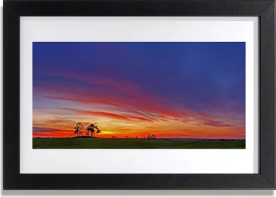 Produktbild von Bild 30x20 MDF-Rahmen Wandkunst Natur-Landschaft Bäume Feld