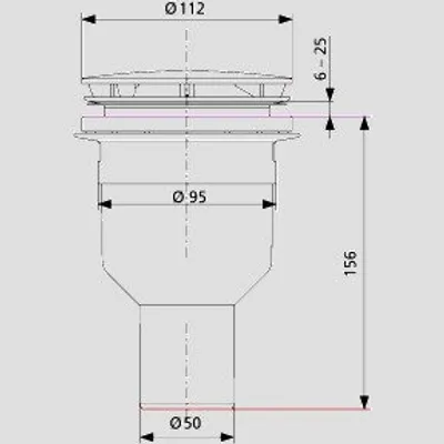 Produktbild von SANIT 34.046.00..0000 Duschablauf 823/90S Abgang