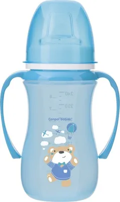 Produktbild von Canpol Babys EasyStart Tropfbecher - Panda - blau