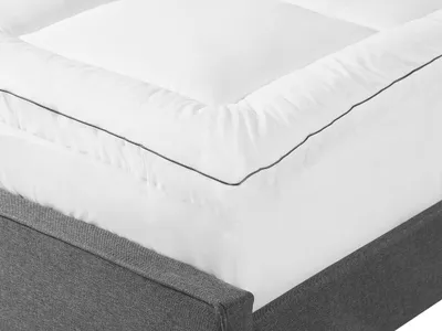 Obrázek produktu pro BELIANI Krycí matrace bílá 90 x 200 cm bavlna pohodlná měkká tvrdost