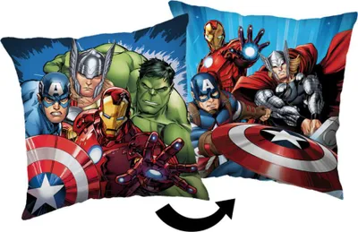 Produktbild von JERRY FABRICS Mikroplüsch-Kissenbezug Avengers Heroes 03 Polyester, 40/40 cm