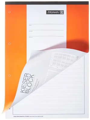 Produktbild von Brunnen 1042923, Muster, Orange, Weiß, A4, 50 Blätter, Universal