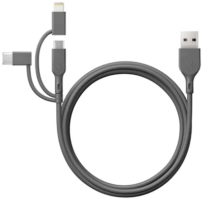 Produktbild von GP CY1N Lade & Sync Kabel 1m 3in1 USB-A auf Micro/USB-C/Light