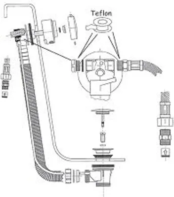 Produktbild von IDEAL STANDARD T6492AA Ab- und Überauf, mit Zulauf, Chrom