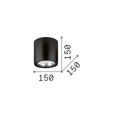 Image de Plafonnier blanc MOOD 1 ampoule en aluminium