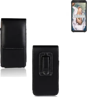 Produktbild von K-S-Trade Gürteltasche kompatibel mit Blackview BV5500  Schutz-Hülle Handy-Hülle mit Magnetverschluss  Holster in schwarz