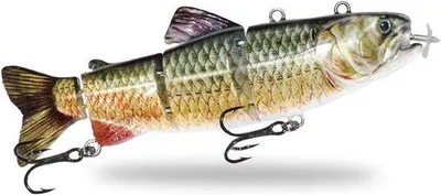 Immagine prodotto di Esca artificiale a forma di pesce nuotante - Esca robotica Swimbait - Per la pesca - 13 cm - Blu-verde