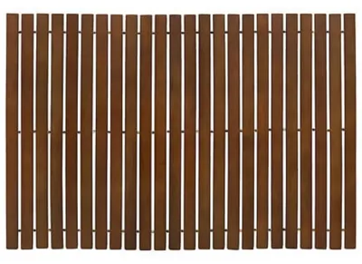 Produktbild von 5Five Badematte - dunkles Bambusholz - rutschfest - Duschmatte - 60 x 40 cm