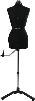 Produktbild von vidaXL Verstellbare Kleiderform für Damen Schwarz S Samt