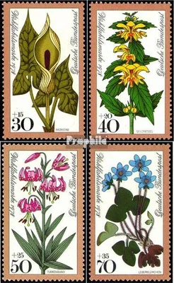 Produktbild von Briefmarken BRD (BR.Deutschland) 1978 Mi 982-985 (kompl.Ausgabe) postfrisch Waldblumen