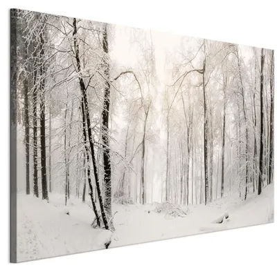 Immagine prodotto di LUMASOUL Quadri su tela 90x60 cm, Motivo invernale 3, Quadri da Parete per Soggiorno e Camera da Letto, 1 pezzo