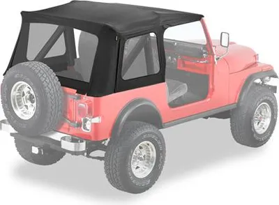 Zdjęcie produktu dla Wymienny pokrowiec na dach Bestop Jeep Wrangler TJ 96-02 Black Denim