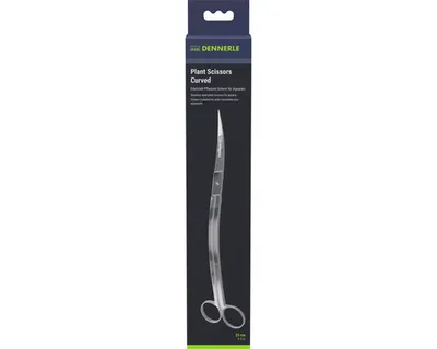 Image de Dennerle Plant Scissor Curved, 25 cm - Ciseaux d'aquascaping en acier inoxydable