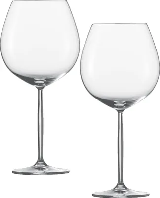 Produktbild von Schott Zwiesel 2 Stück Burgunderpokal Diva 2er - Set tritan· kristall· Hergestellt in EU· spülmaschinenfest· tritan protect· Rotweinglas 104596